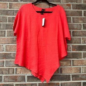 Red Focus Short Sleeve Top
